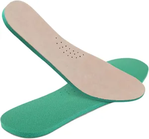 1pair Sports Insoles Breathable Absorbent Leather Shoe Pads for Athletic Casual Use Enhanced Arch Support for Running Cross Training