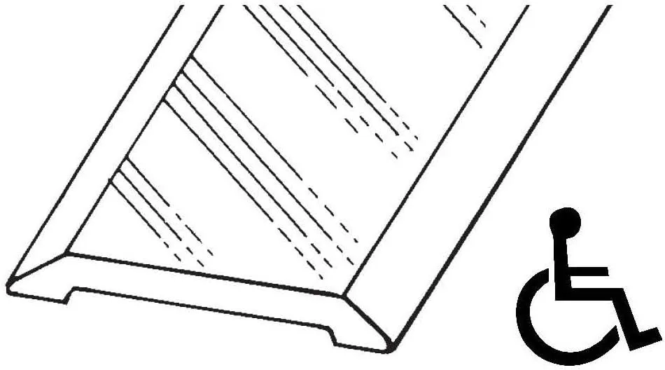 2 1/2" Wide Flat Aluminum Threshold 1/4" High Made in USA by Randall Part Number A-70-M (3 FT Long Black)