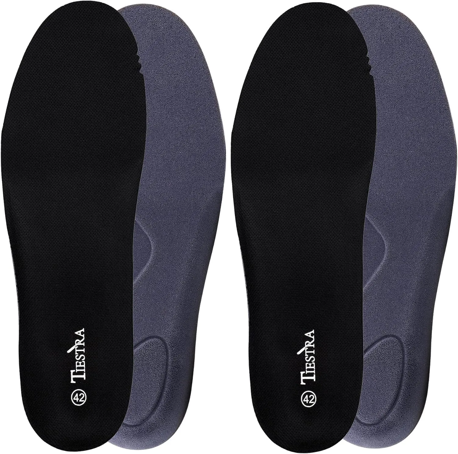 2 Pair-Insoles for Mens Replacement Shoe Inserts for Work Boot Running Shoes-Shock Absorption and Cushion for Feet Relief,Comfort Inner Soles for Everyday Use Black 44EU/US11