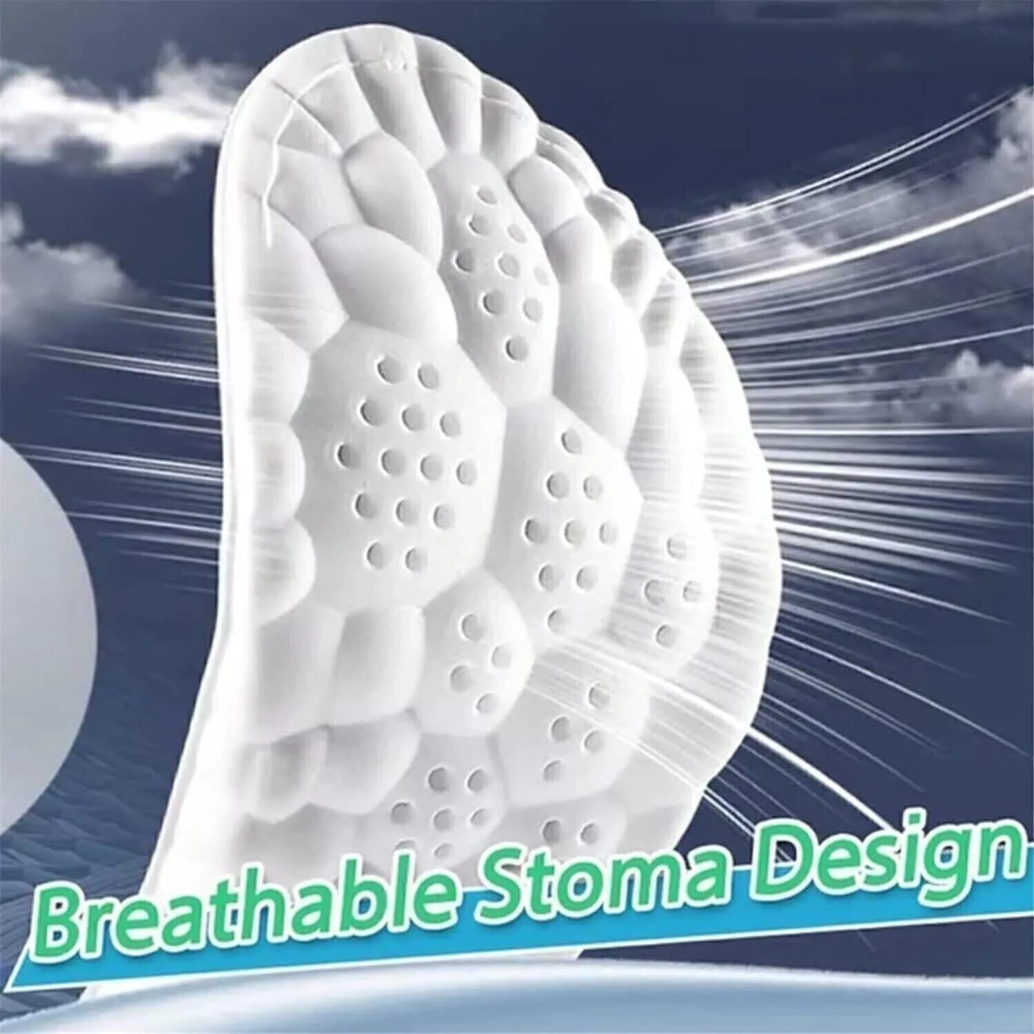 4D Cloud Technology Super Soft Comfort Insoles - U-Shape Memory Foam, Cloud Feeling, Sports Memory Foam (Gray, Men 9-10.5/Women 10.5-12)