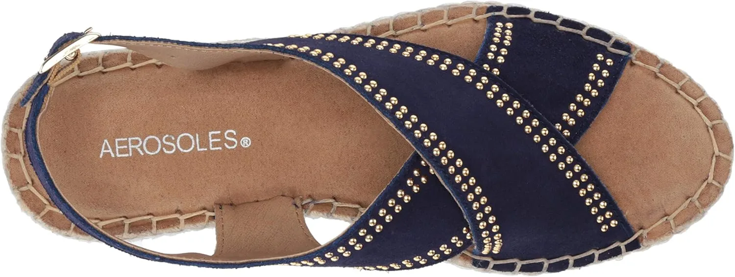 Aerosoles - Women's Espresso Sandal - Open Toed Boho Shoe with Memory Foam Footbed
