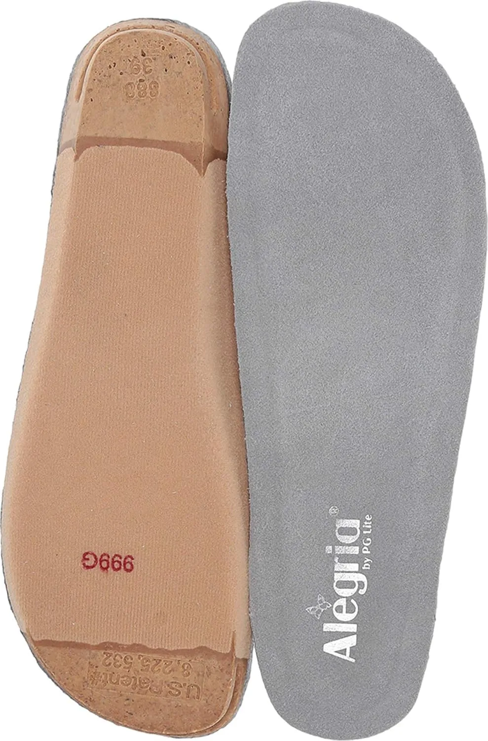 Alegria Replacement Insole Grey 1 36 (US Women's 6-6.5)