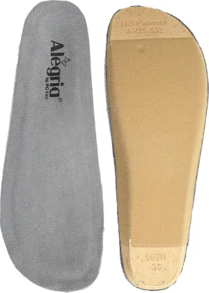 Alegria Wide Replacement Insole Grey 1 36 (US Women's 6-6.5)