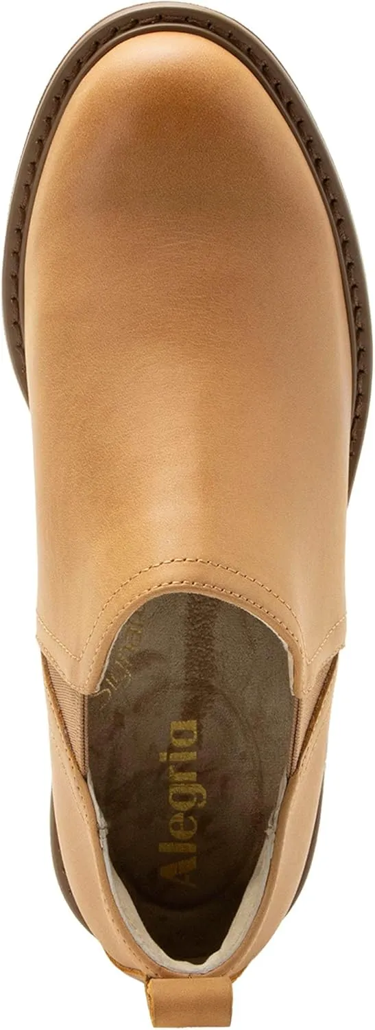 Alegria Womens Merle Slip On Leather Comfort Flat Heel Shoe