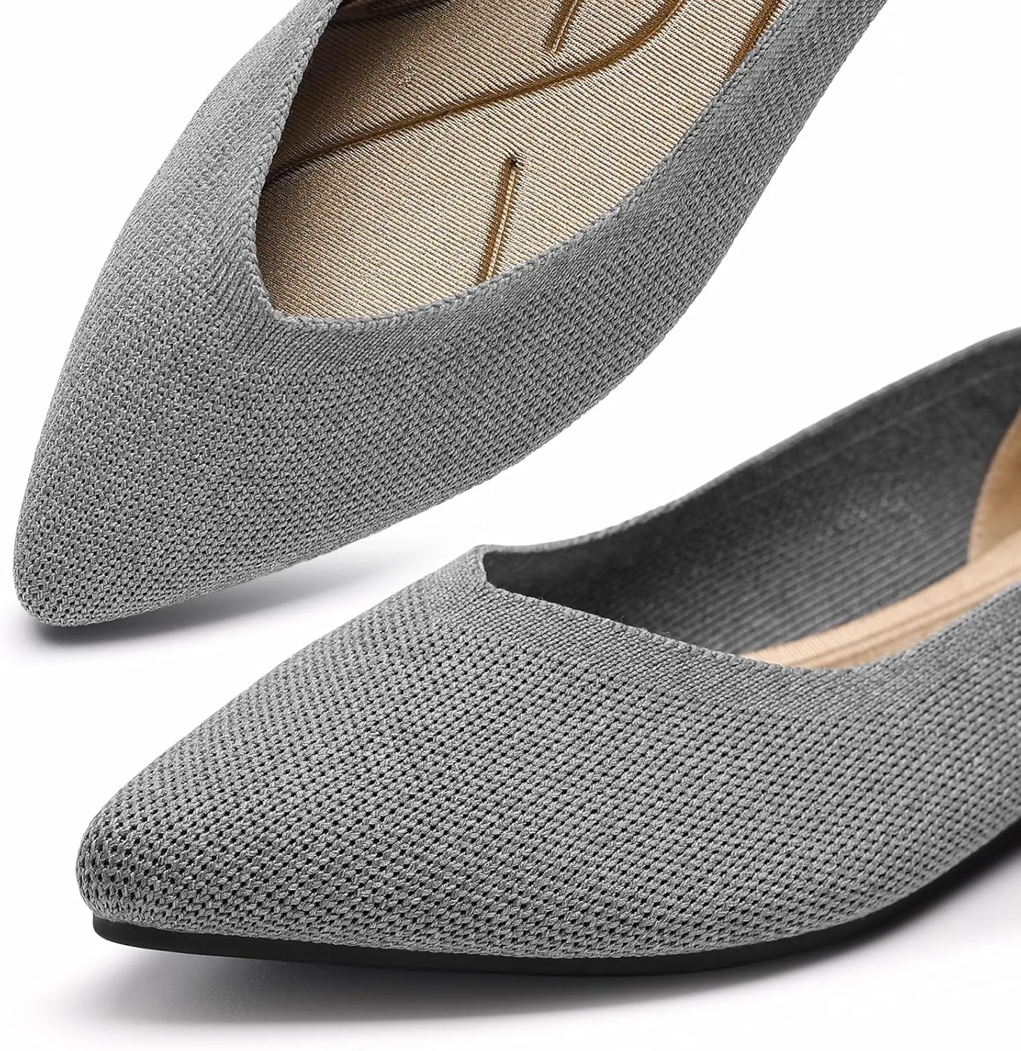 Ankis Ballet Flats Shoes for Women Dressy Comfortable, Pointed Toe Casual Work Flats for Women Foldable