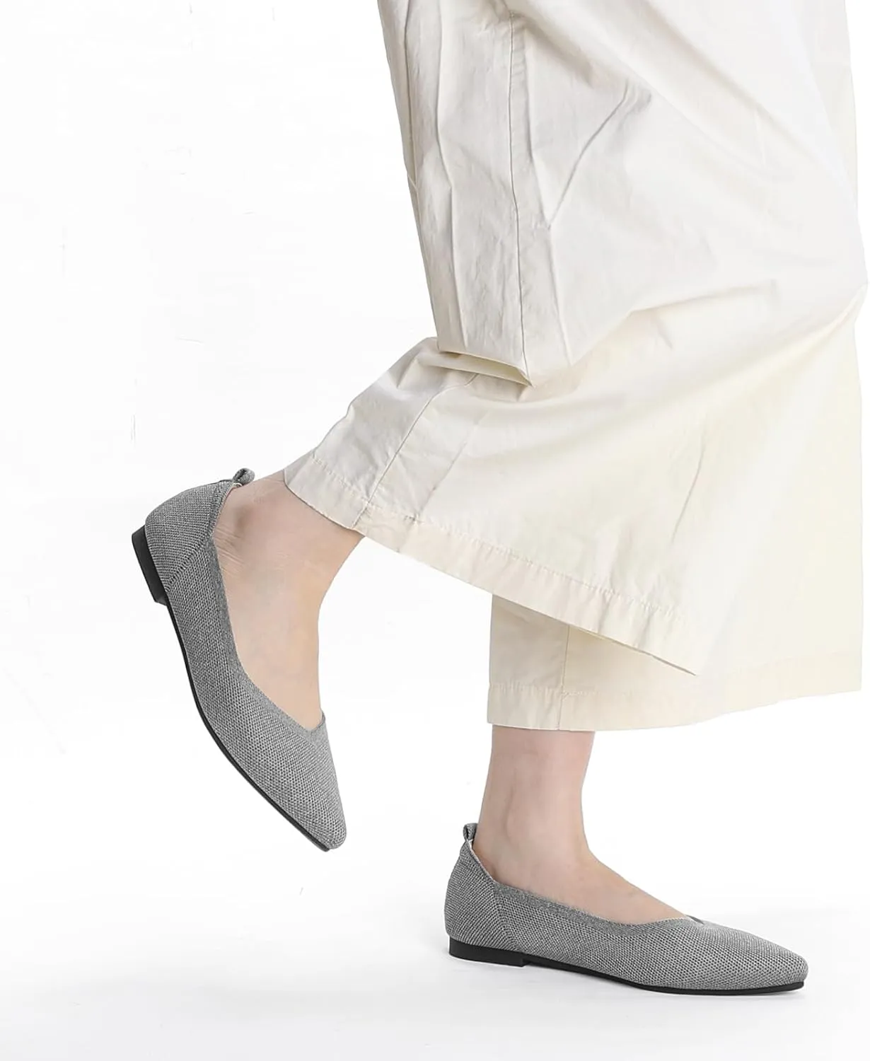 Ankis Ballet Flats Shoes for Women Dressy Comfortable, Pointed Toe Casual Work Flats for Women Foldable