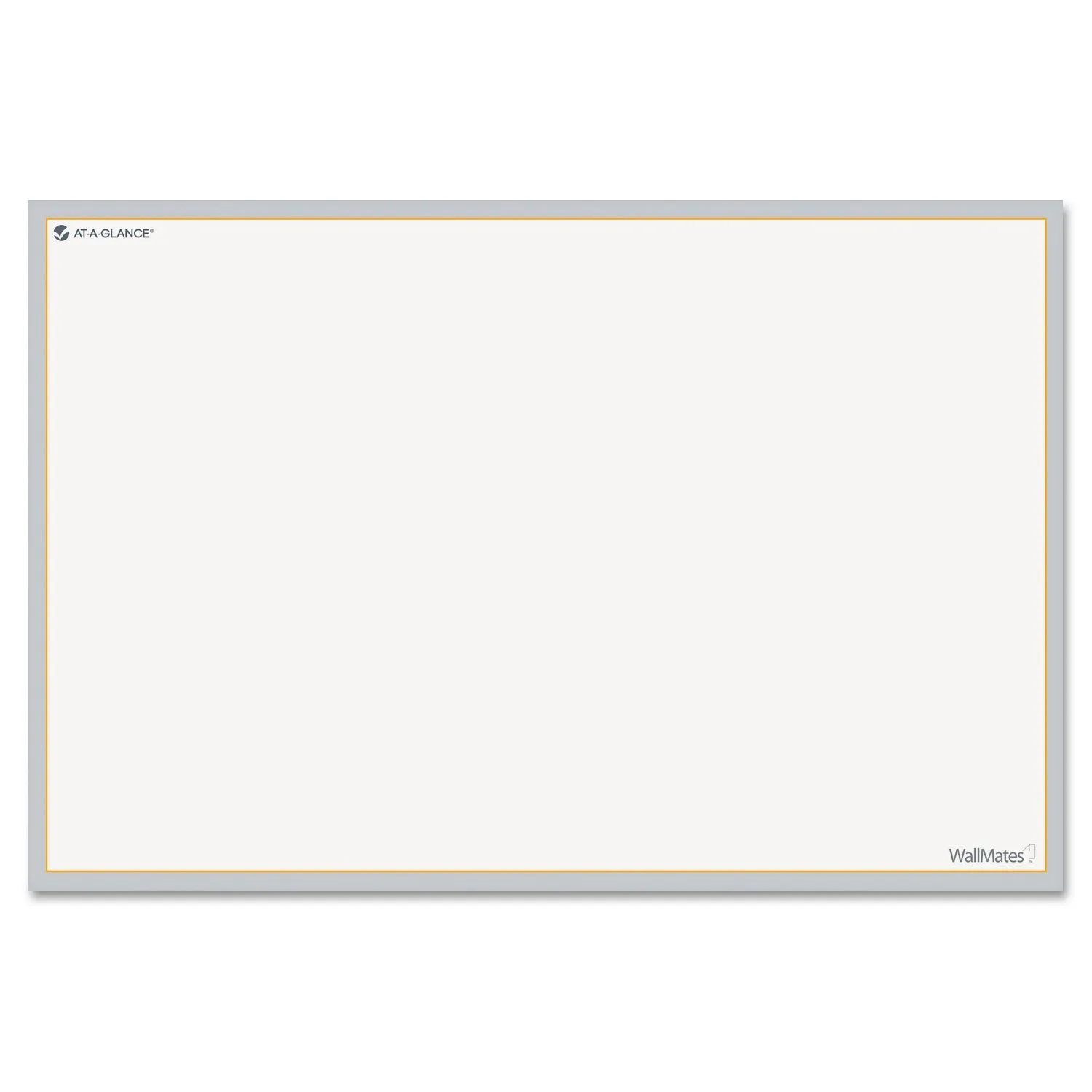 AT-A-GLANCE® Wallmates Self-Adhesive Dry Erase Writing/planning Surface, 36 X 24, White/gray/orange Sheets, Undated