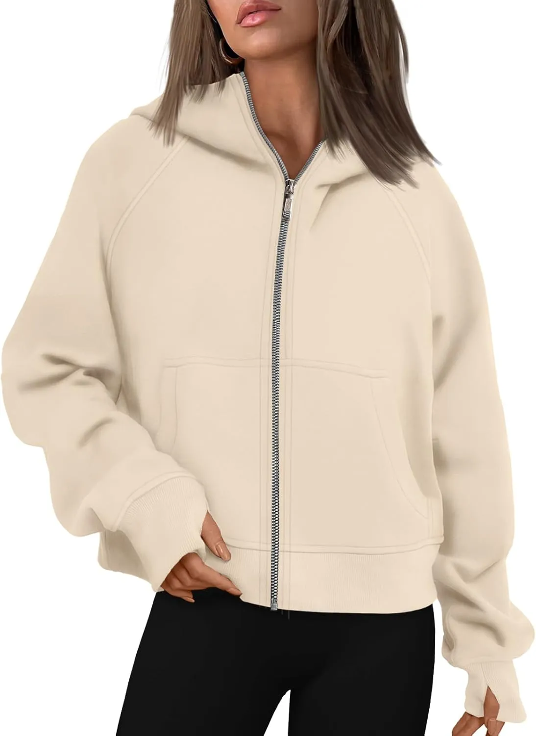 AUTOMET Womens Zip Up Hoodies Fleece Jackets Oversized Sweatshirts Fall Fashion Outfits 2025 Sweaters Winter Clothes