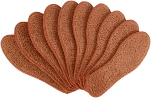 Beaupretty Men's Thermal Boot Insoles Thickened Shoe Inserts Alpaca Wool Winter Warm Breathable Anti-Slip Size 40