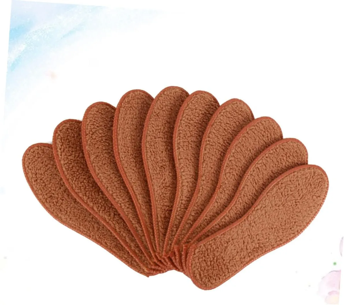 Beaupretty Men's Thermal Boot Insoles Thickened Shoe Inserts Alpaca Wool Winter Warm Breathable Anti-Slip Size 40