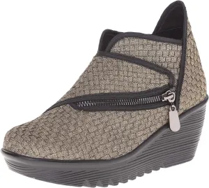 Bernie Mev Women's Zig Zag Ankle Bootie