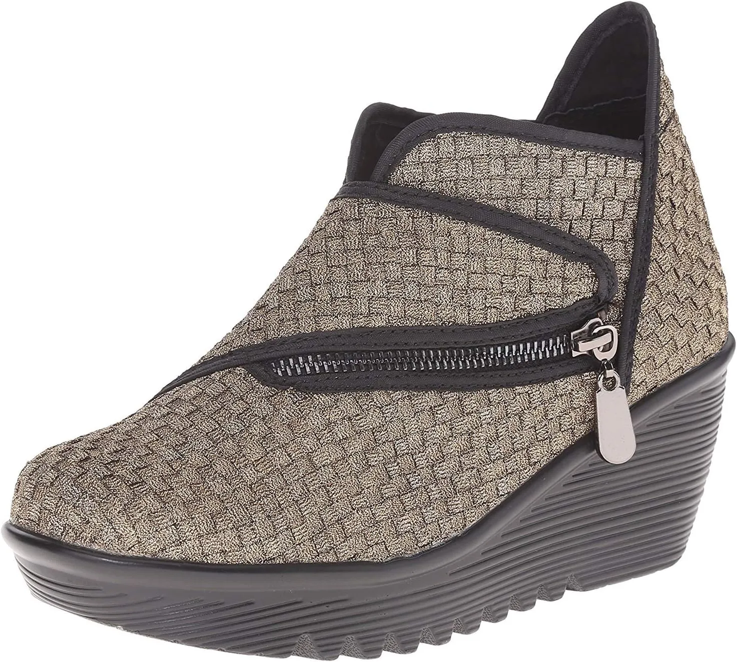 Bernie Mev Women's Zig Zag Ankle Bootie