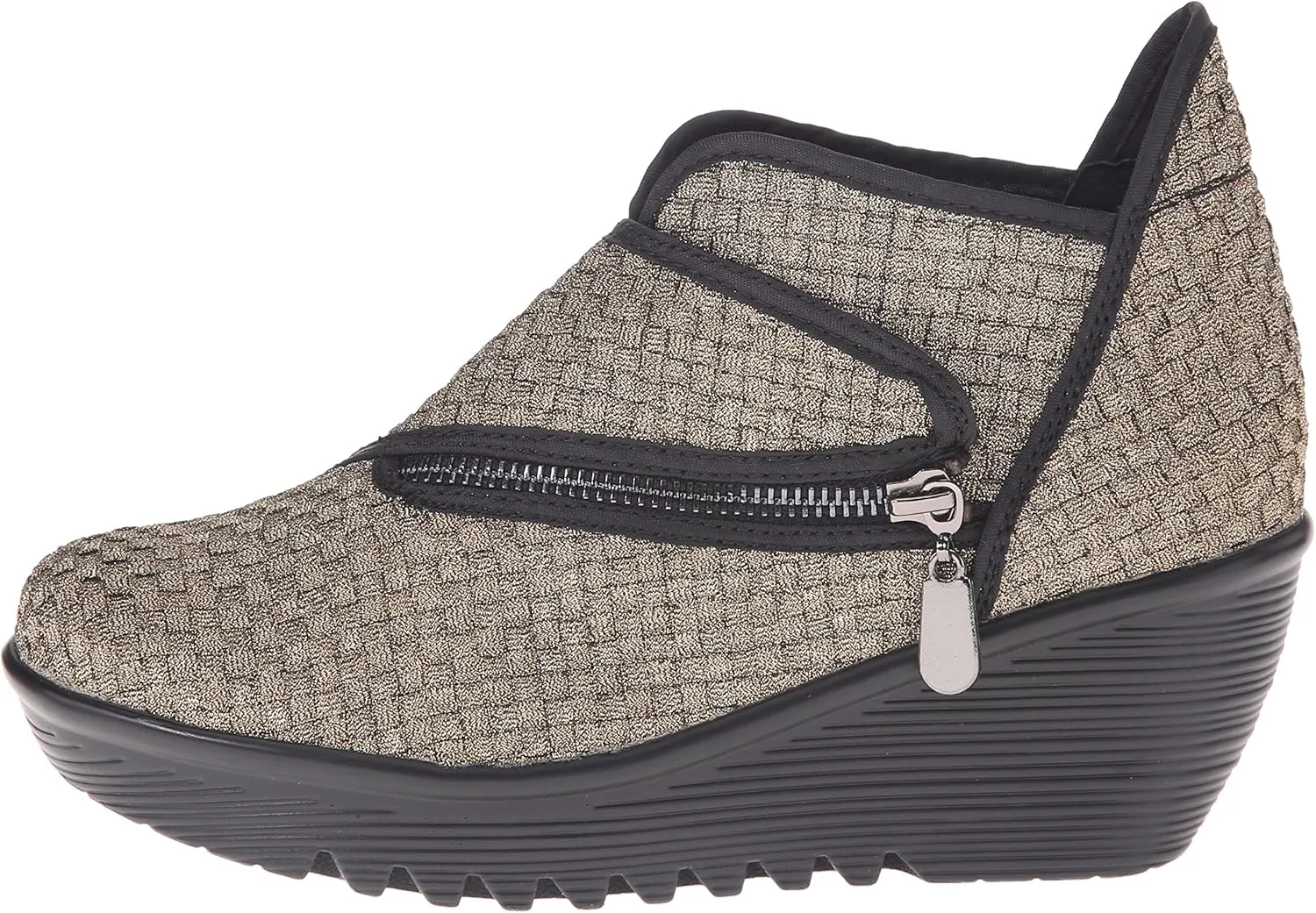 Bernie Mev Women's Zig Zag Ankle Bootie