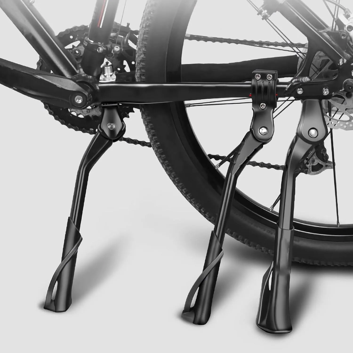 Bike Kickstand for Cervelo S5, Aluminum Adjustable Kickstand Foot Side Stand Suppor Rear Side Bicycle Stand with Non-Slip Rubber Foot,A
