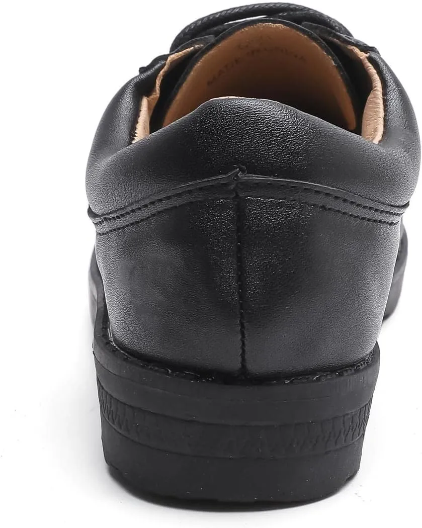 Boy's Girl's Lace Up School Uniform Shoes Oxford Flats Brogue Dress Shoes(Toddler/Little Kid)