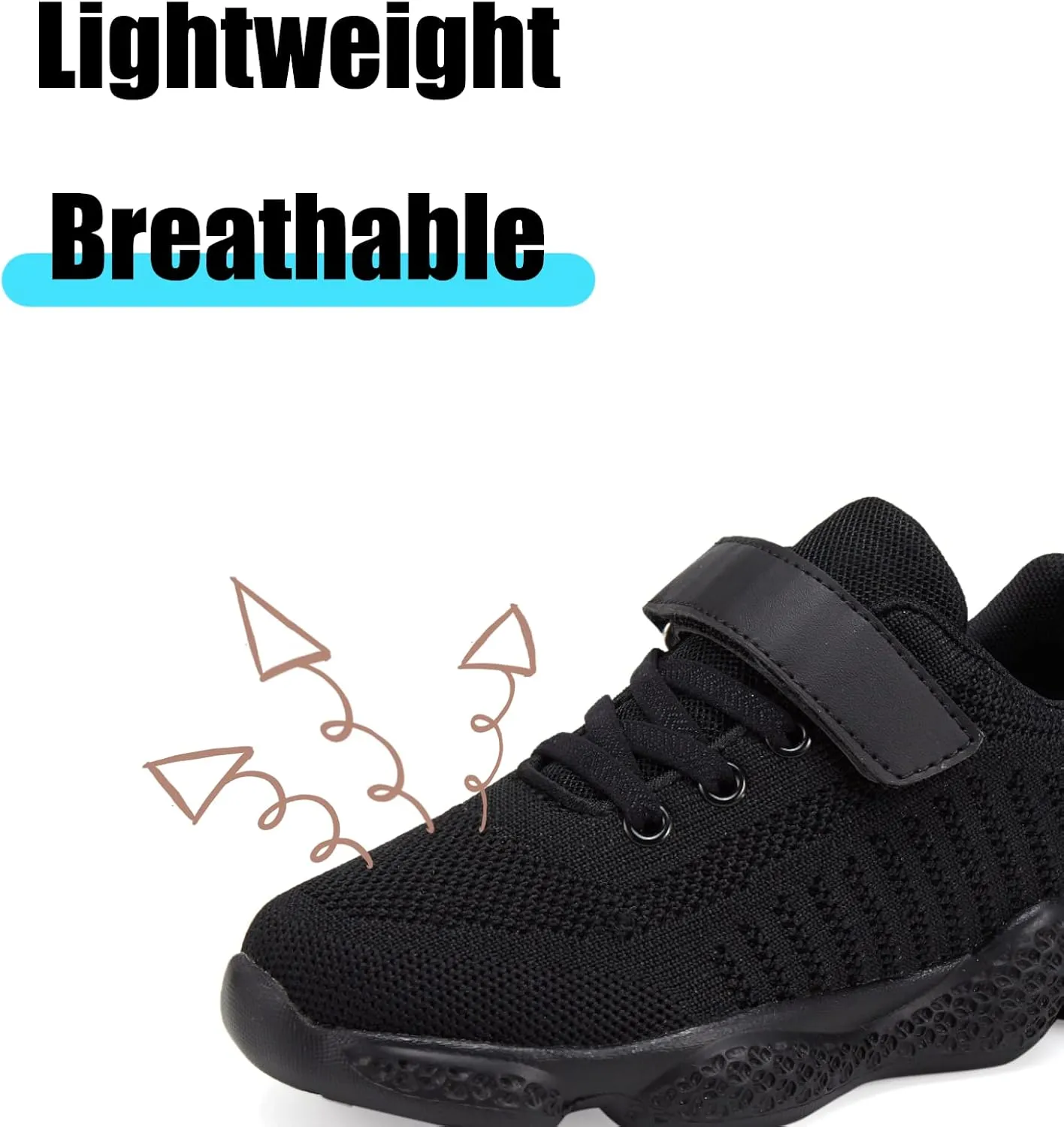 Boys Girls Sneakers Knitted Mesh Sports Shoes Breathable Lightweight Running Shoes for Kids Fashion Athletic Casual Shoes (Little/Big)