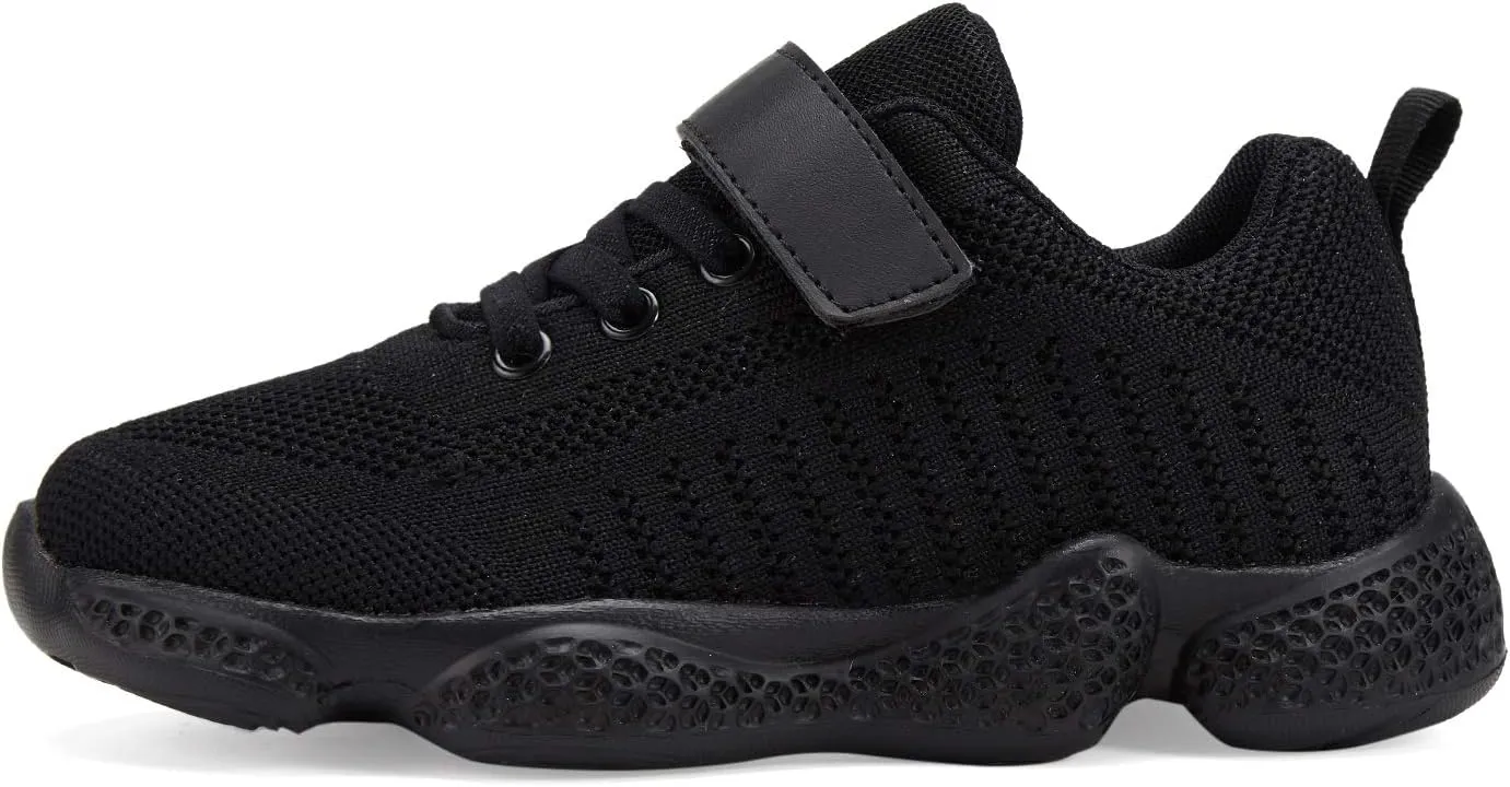 Boys Girls Sneakers Knitted Mesh Sports Shoes Breathable Lightweight Running Shoes for Kids Fashion Athletic Casual Shoes (Little/Big)