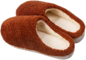 Breathable House Shoes,Home Cotton Slippers for Pregnant Women, Non-Slip Soft-Soled Confinement Shoes-Red_40-41,Lined House Shoes