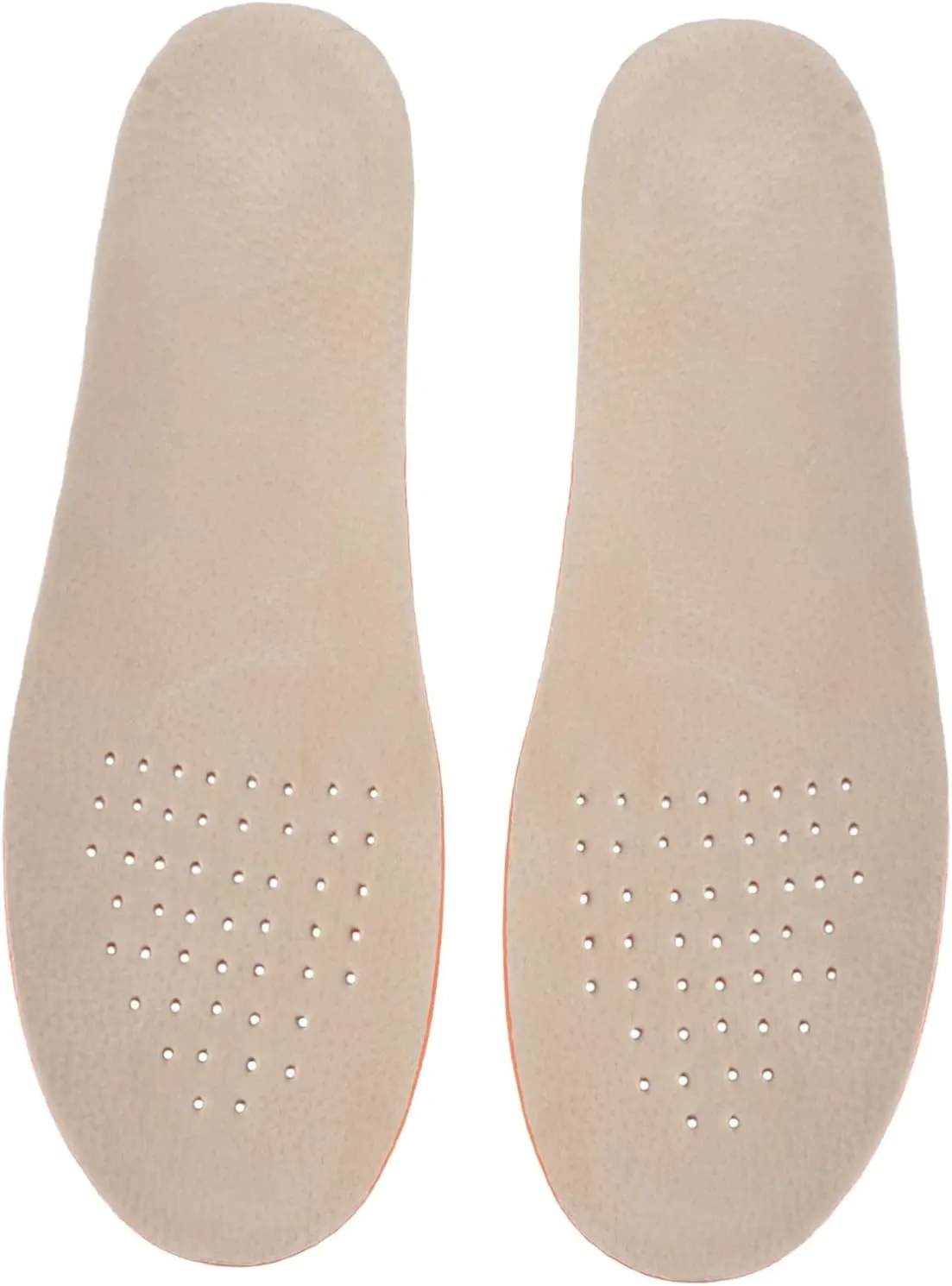 Breathable Shoe Pads 1.5cm Heightening Pig Skin Insoles for Women Men L Size Comfortable Sturdy