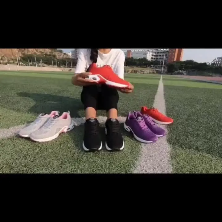 Breathable Women's Air Cushion Sports Shoes - Low Top Running & Walking Trainers with Shock Absorption