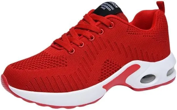 Breathable Women's Air Cushion Sports Shoes - Low Top Running & Walking Trainers with Shock Absorption