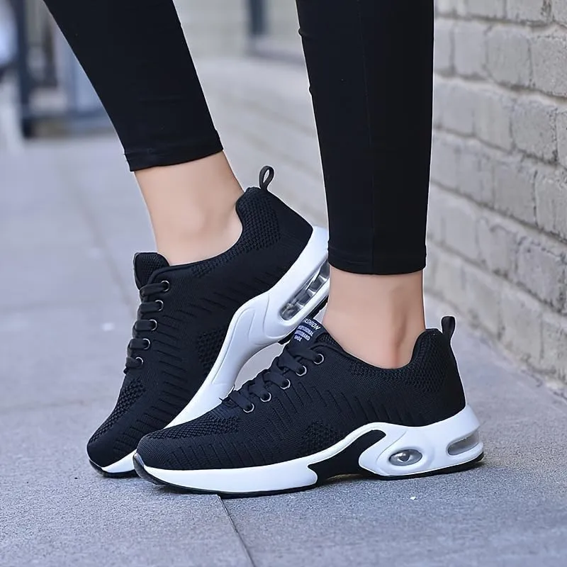 Breathable Women's Air Cushion Sports Shoes - Low Top Running & Walking Trainers with Shock Absorption