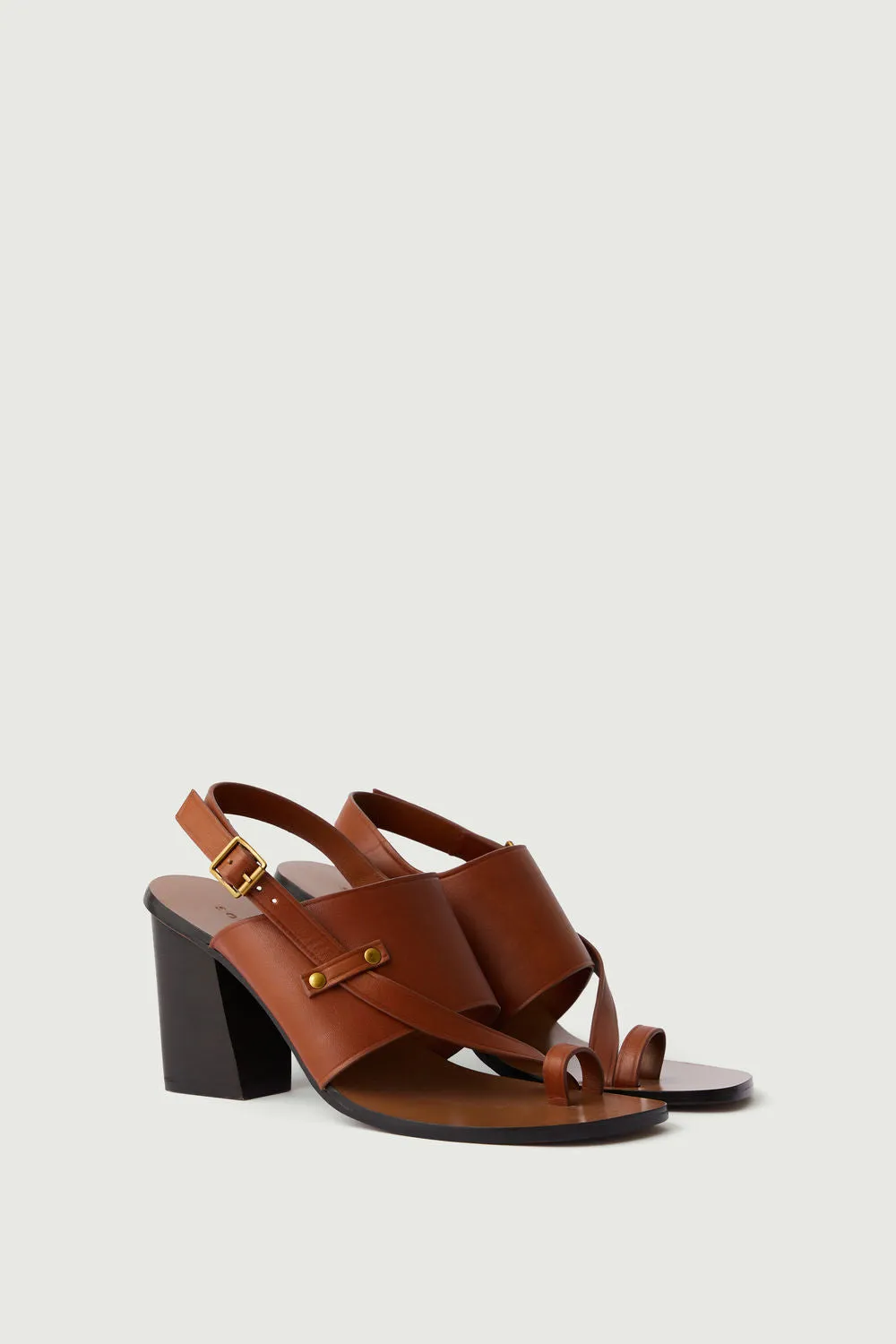 BROWN ELISA SANDALS
