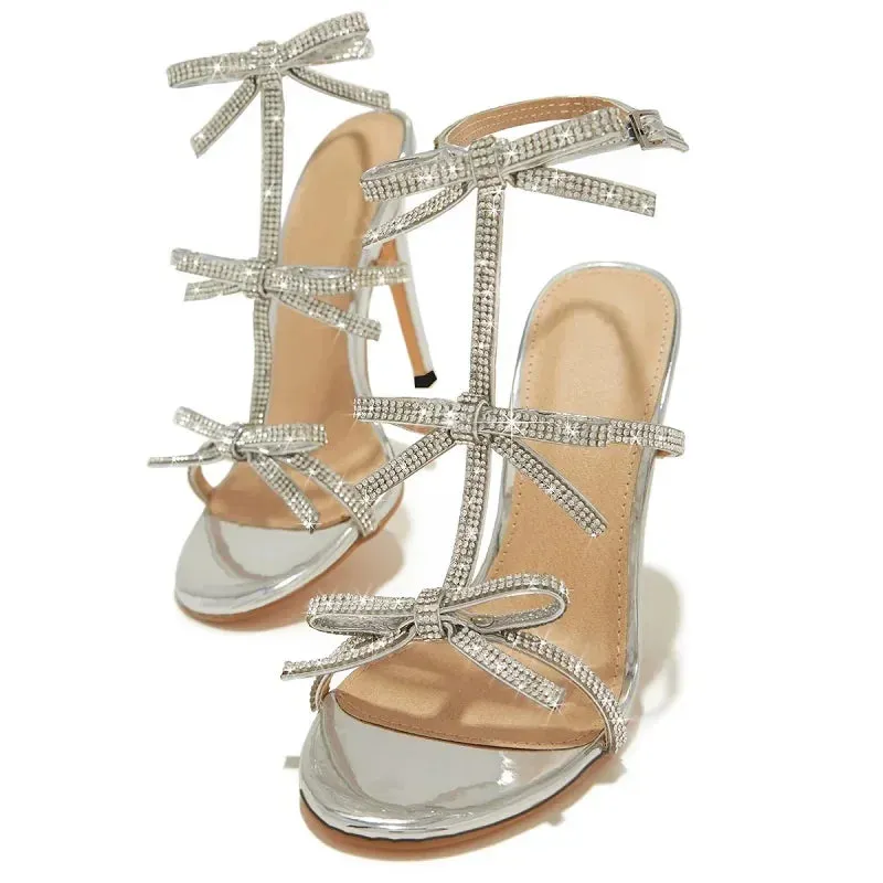 Buckle Strap Crystal Thin High Heels Stripper Shoes
