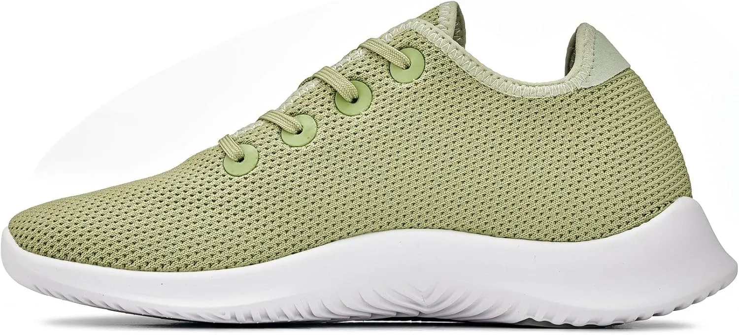 CALTO Men's Invisible Height Increasing Elevator Shoes - Ultra Lightweight Knitted Sporty Sneakers - 2.4 Inches Taller
