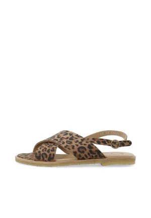 CASGITTA CROSS SANDAL - Leopard Print