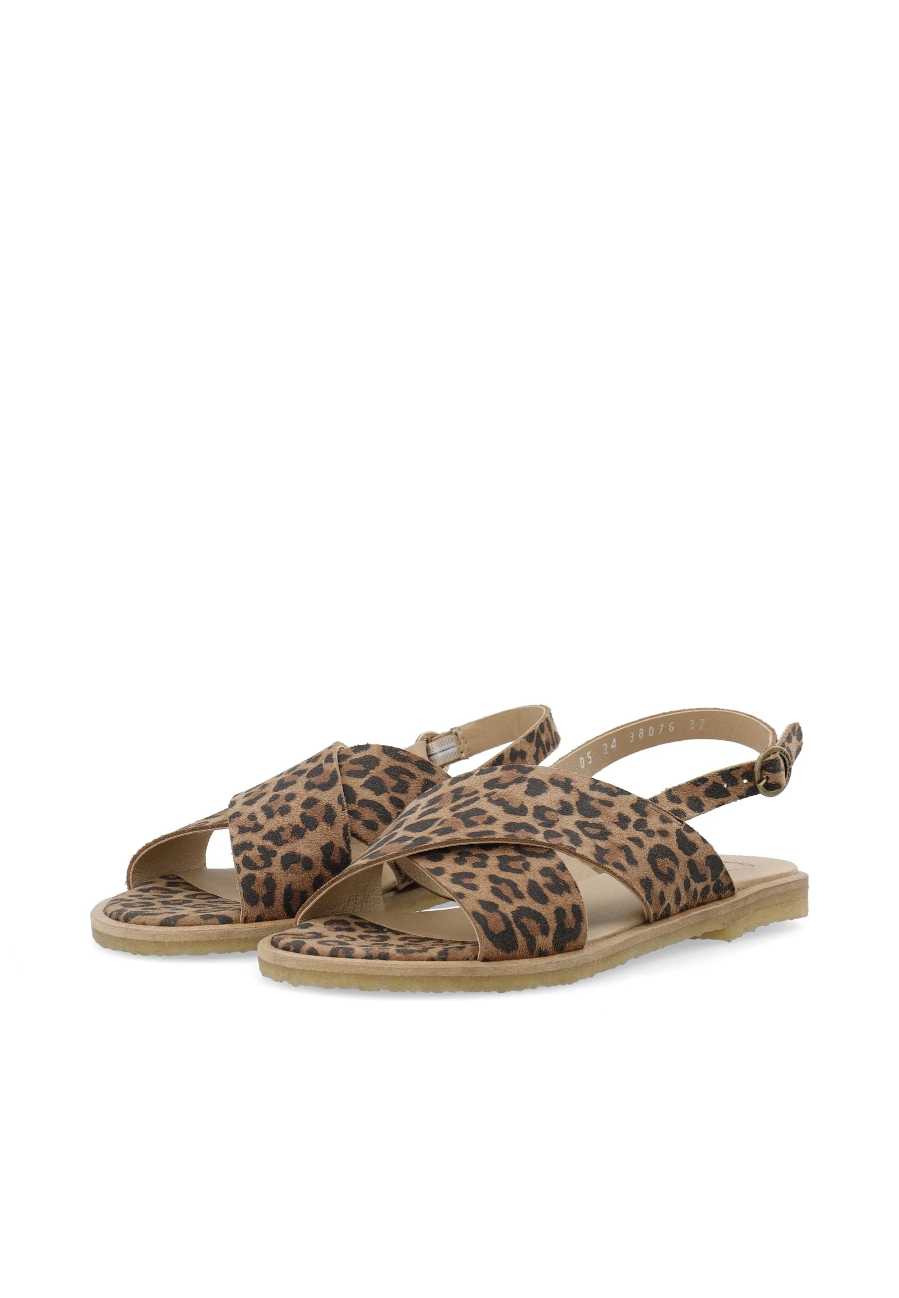CASGITTA CROSS SANDAL - Leopard Print