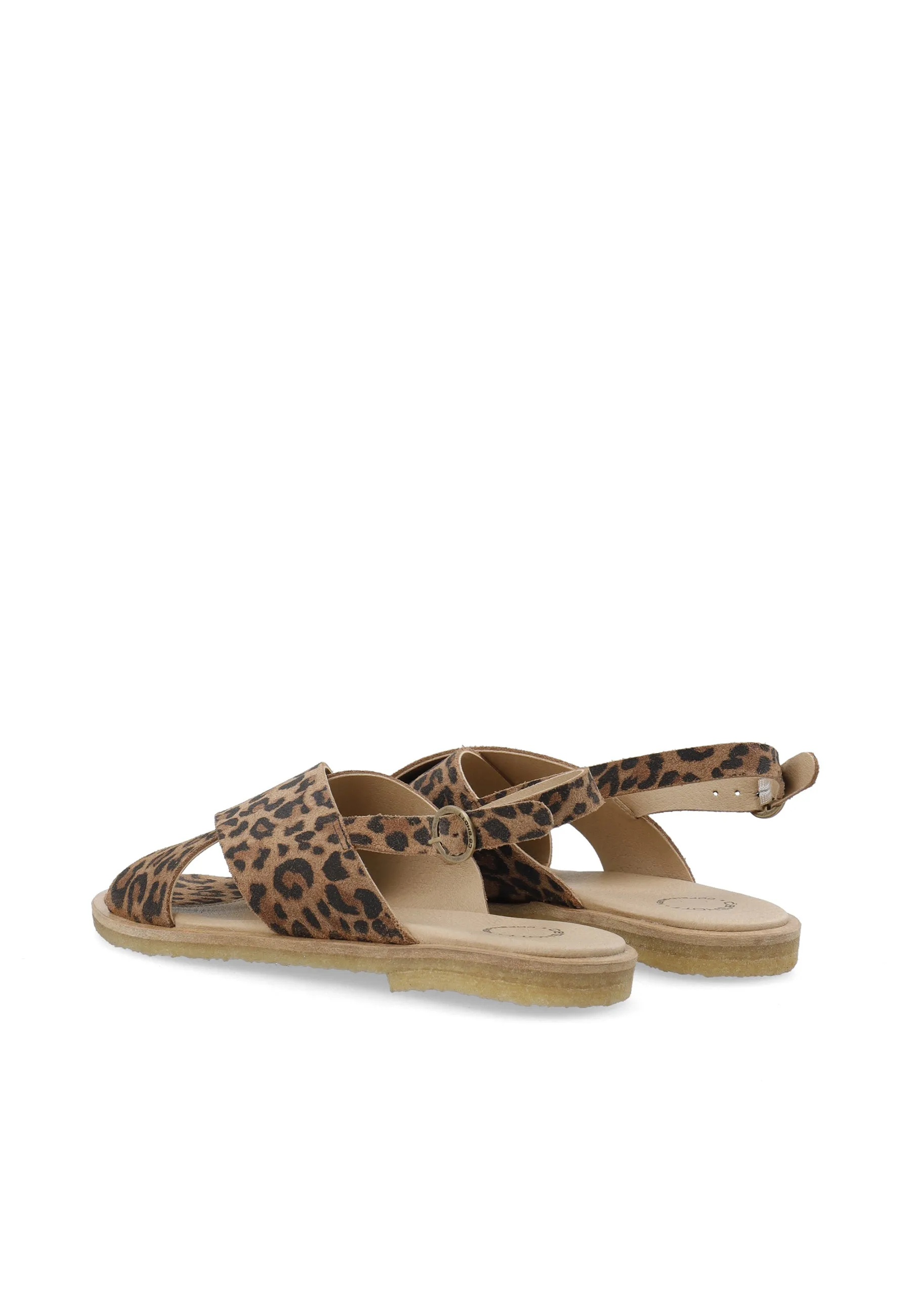 CASGITTA CROSS SANDAL - Leopard Print