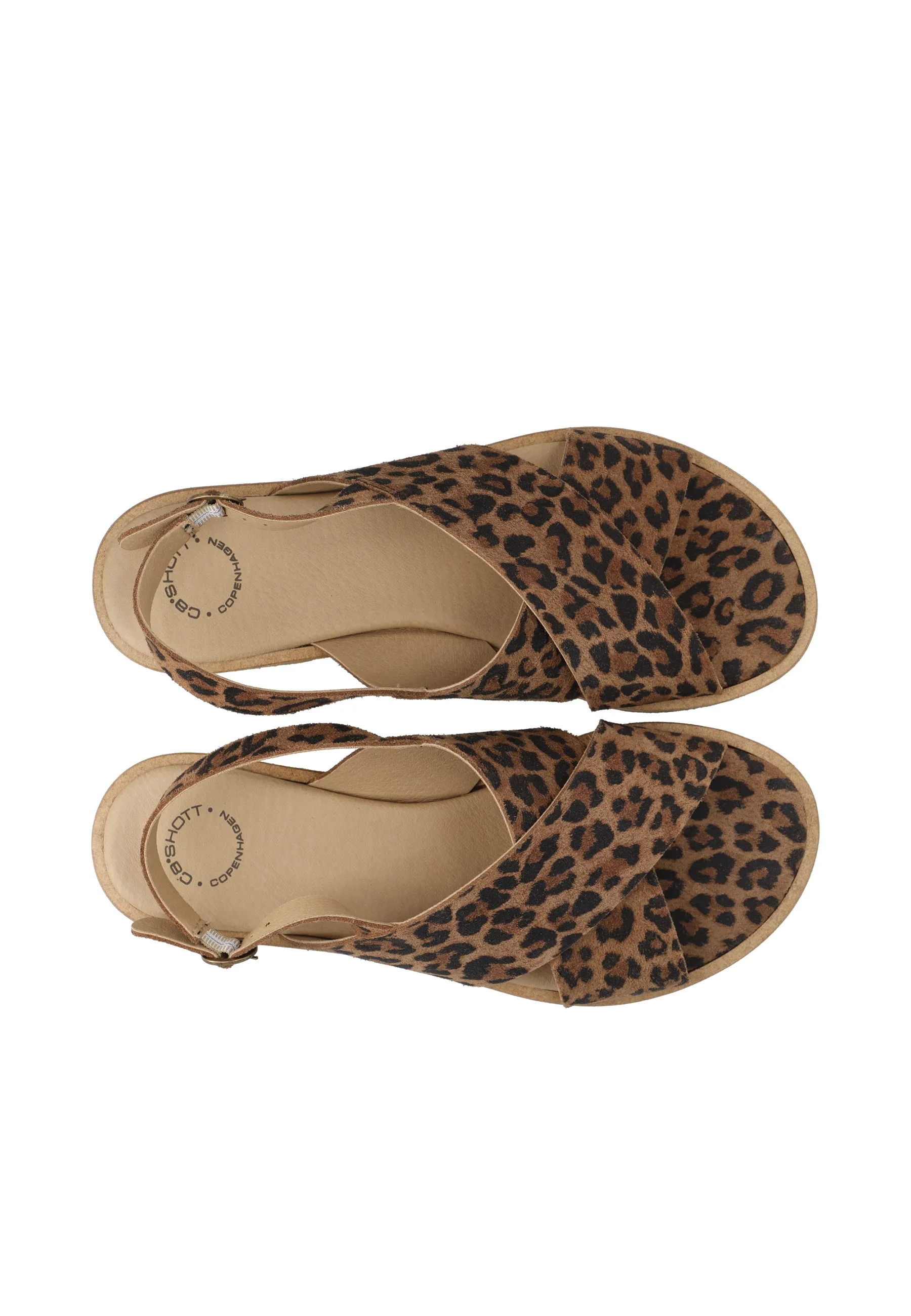 CASGITTA CROSS SANDAL - Leopard Print