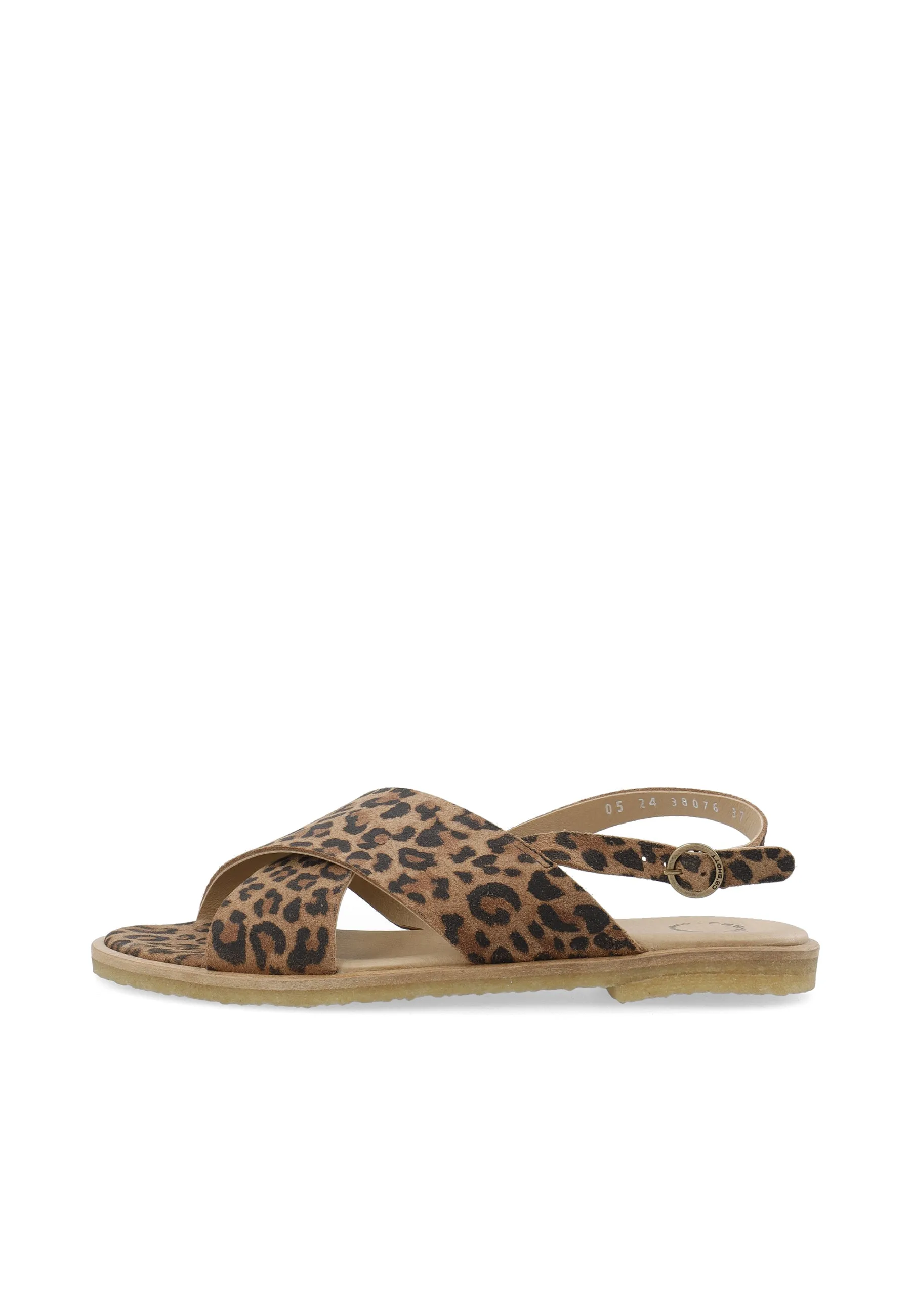 CASGITTA CROSS SANDAL - Leopard Print