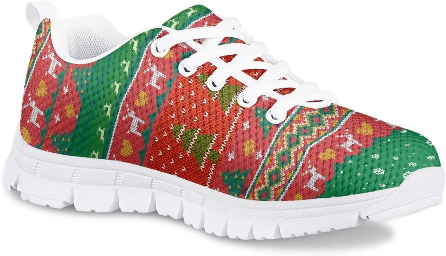 Christmas Shoes for Girls Boys Lightweight Casual Cute Athletic Sneakers Kids Running Shoes Holiday Outfit