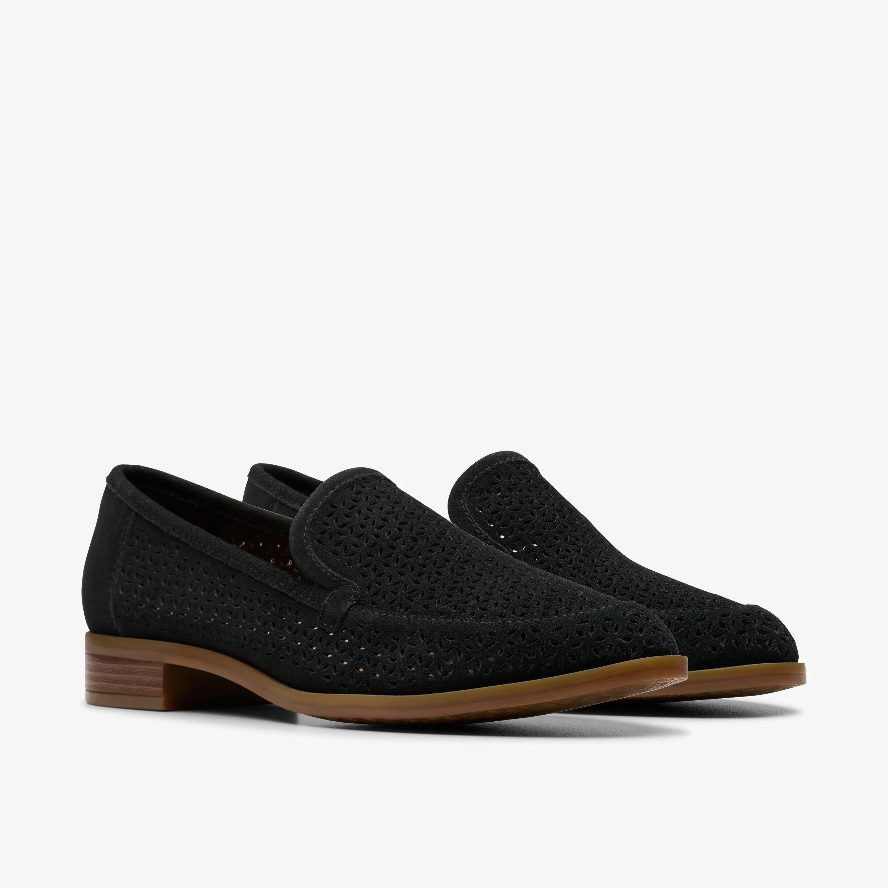 Clarks Women Trish Cove Black Suede 26181772