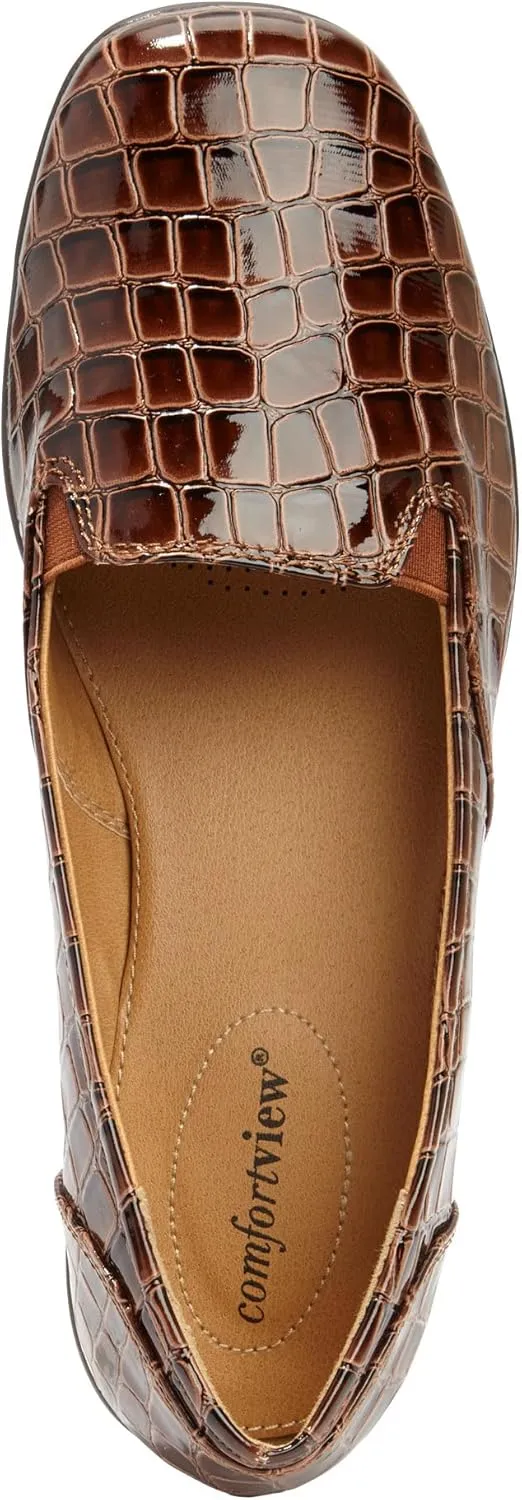 Comfortview Women's Wide Width The Leisa Flat