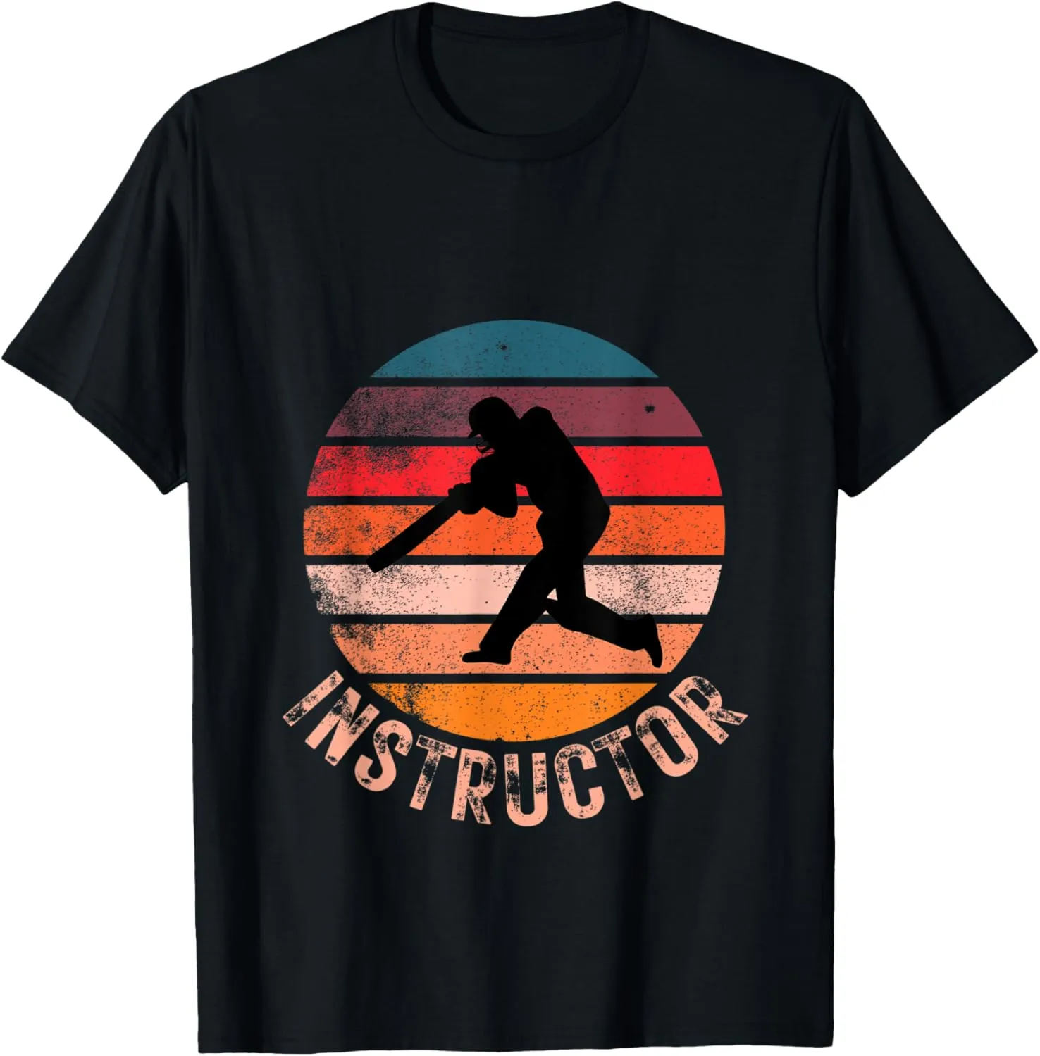 Cricket Instructor Vintage Retro Style Personal Trainer T-Shirt