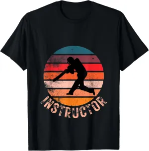 Cricket Instructor Vintage Retro Style Personal Trainer T-Shirt