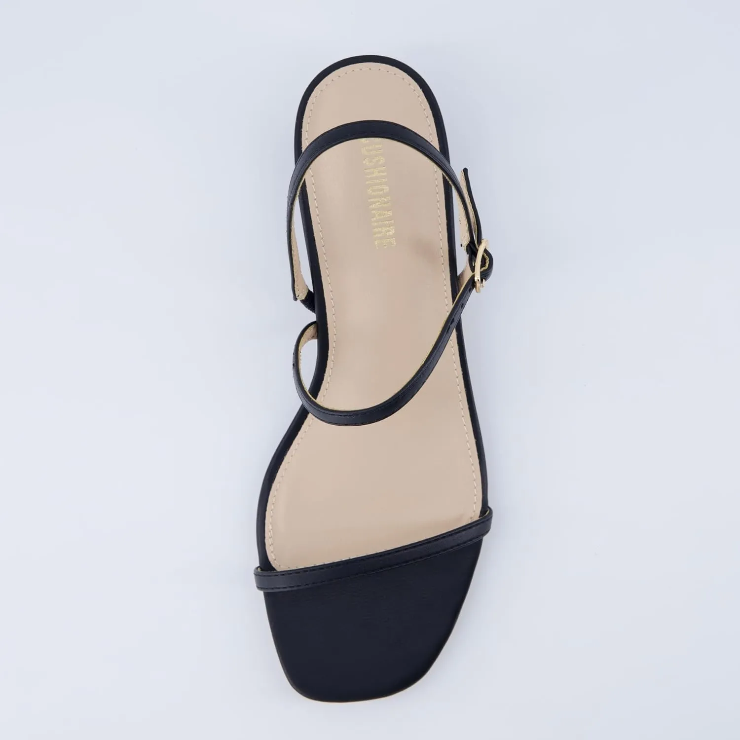 CUSHIONAIRE Soprano Women’s One Band Kitten Heel with Ankle Strap – Minimalist Dress Sandal with Memory Foam & Strappy Silhouette