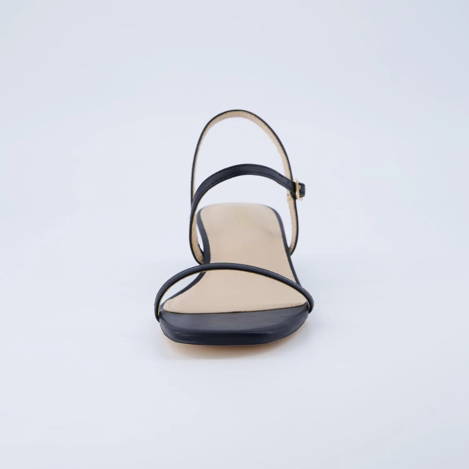 CUSHIONAIRE Soprano Women’s One Band Kitten Heel with Ankle Strap – Minimalist Dress Sandal with Memory Foam & Strappy Silhouette