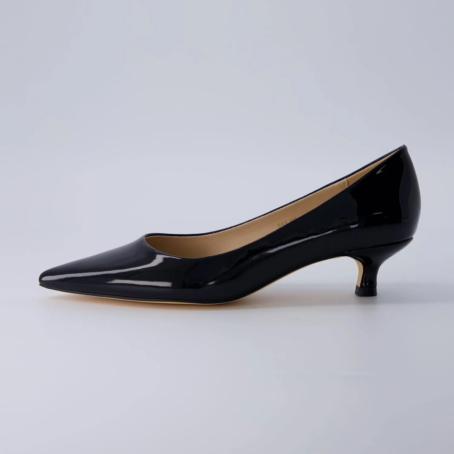 CUSHIONAIRE Women's Bay Kitten Heel Dress Shoe  Memory Foam, Wide Widths Available