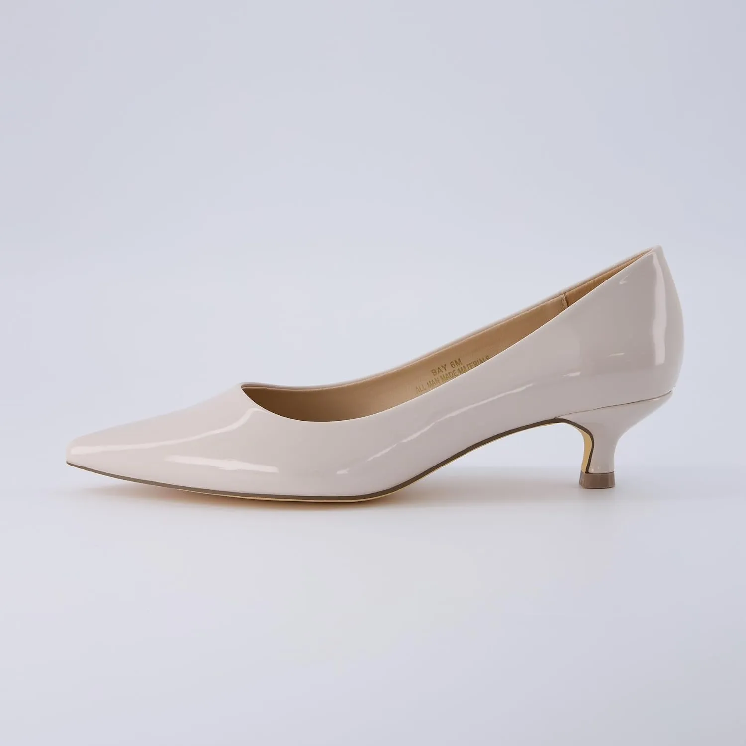 CUSHIONAIRE Women's Bay Kitten Heel Dress Shoe  Memory Foam, Wide Widths Available