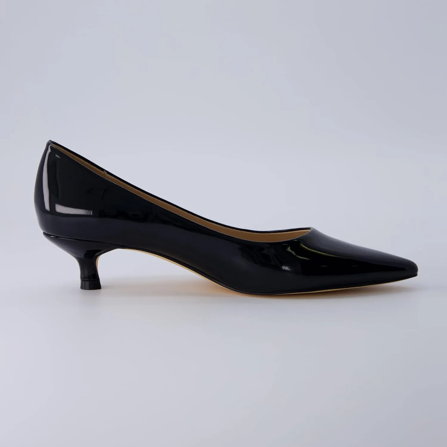 CUSHIONAIRE Women's Bay Kitten Heel Dress Shoe  Memory Foam, Wide Widths Available