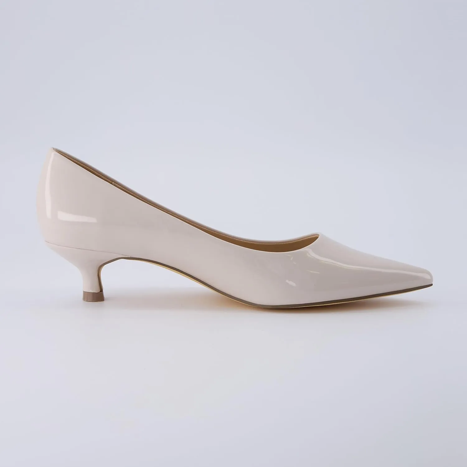 CUSHIONAIRE Women's Bay Kitten Heel Dress Shoe  Memory Foam, Wide Widths Available