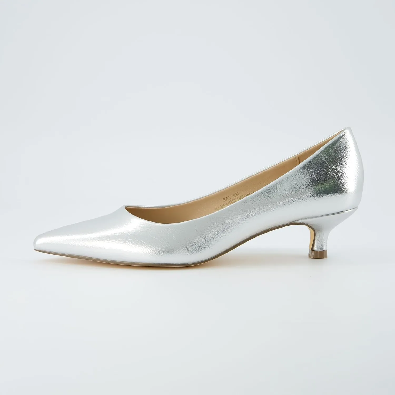 CUSHIONAIRE Women's Bay Kitten Heel Dress Shoe  Memory Foam, Wide Widths Available