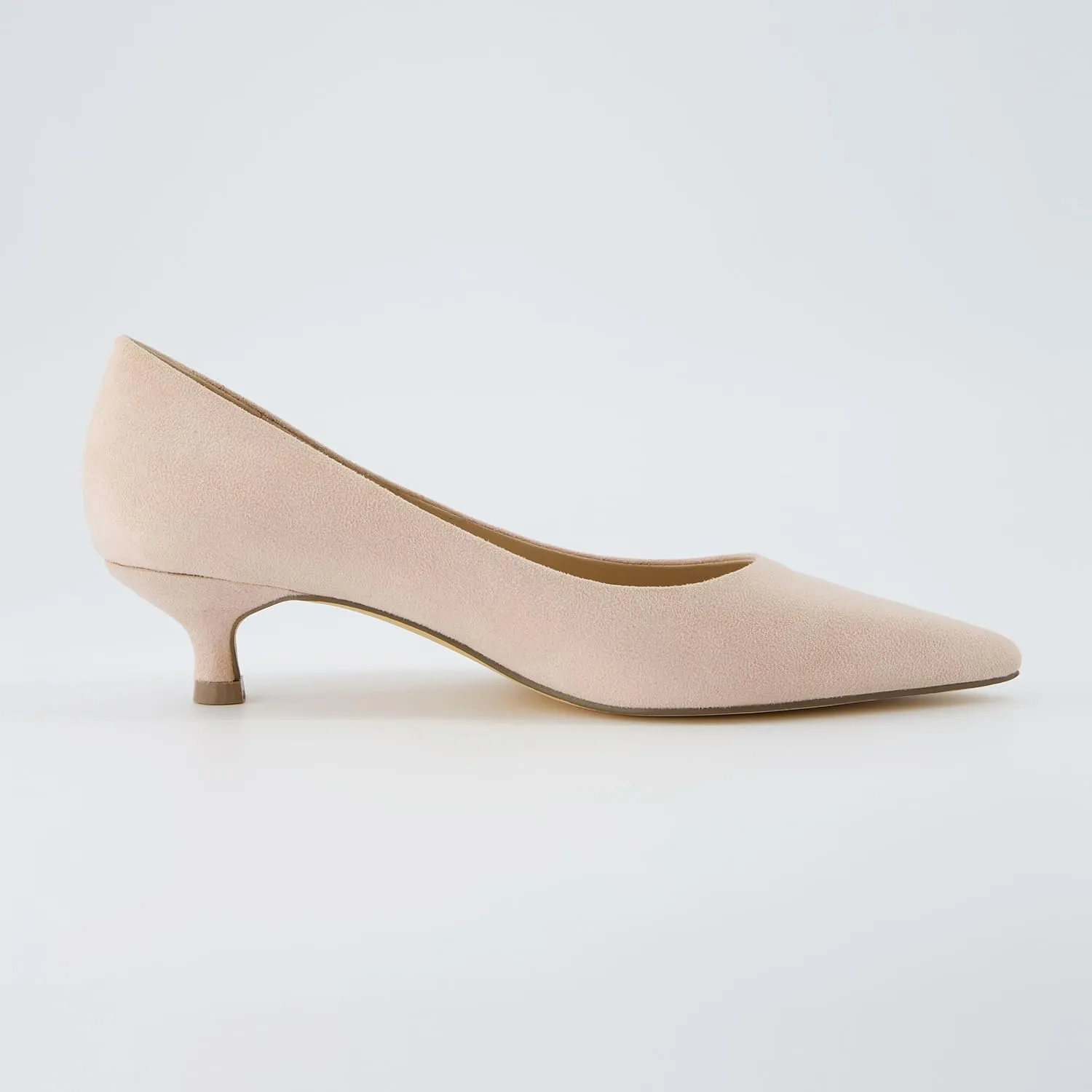 CUSHIONAIRE Women's Bay Kitten Heel Dress Shoe  Memory Foam, Wide Widths Available