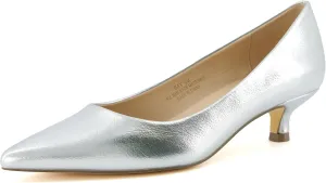 CUSHIONAIRE Women's Bay Kitten Heel Dress Shoe  Memory Foam, Wide Widths Available