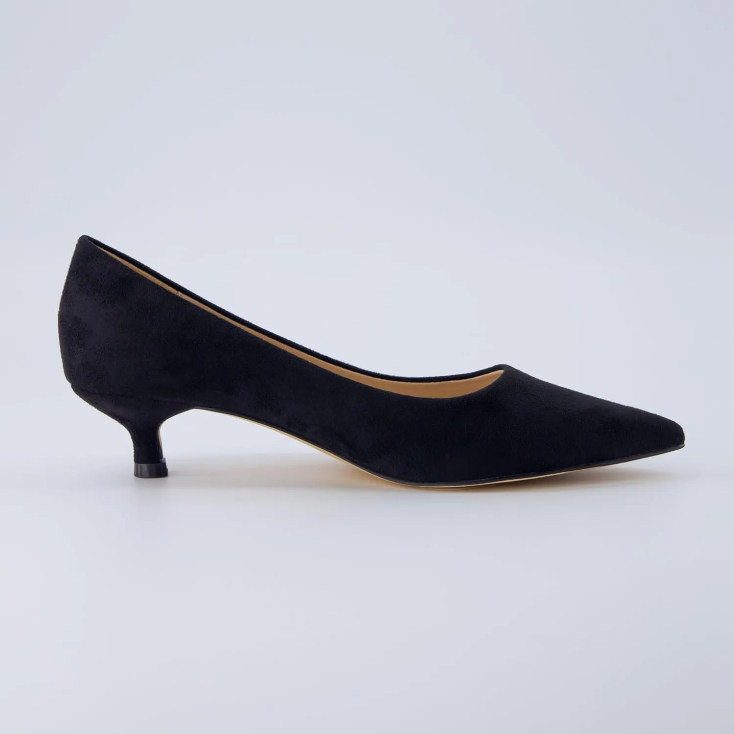 CUSHIONAIRE Women's Bay Kitten Heel Dress Shoe  Memory Foam, Wide Widths Available