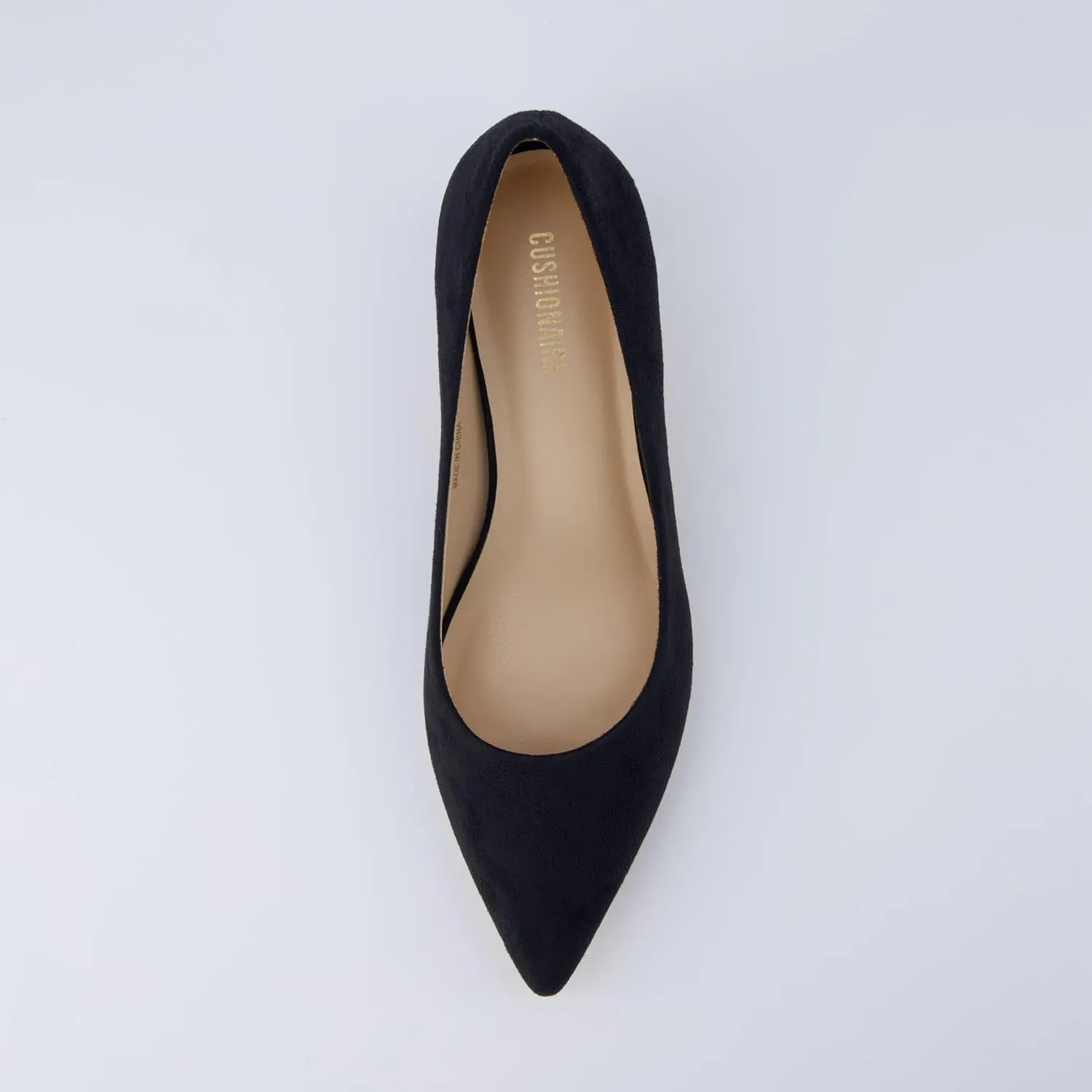 CUSHIONAIRE Women's Bay Kitten Heel Dress Shoe  Memory Foam, Wide Widths Available